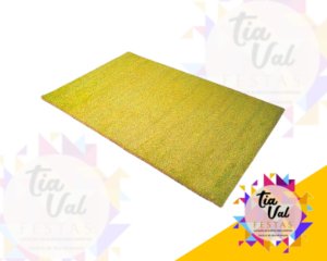 Foto de TAPETE PELUCIA RET AMARELO 3X1,60