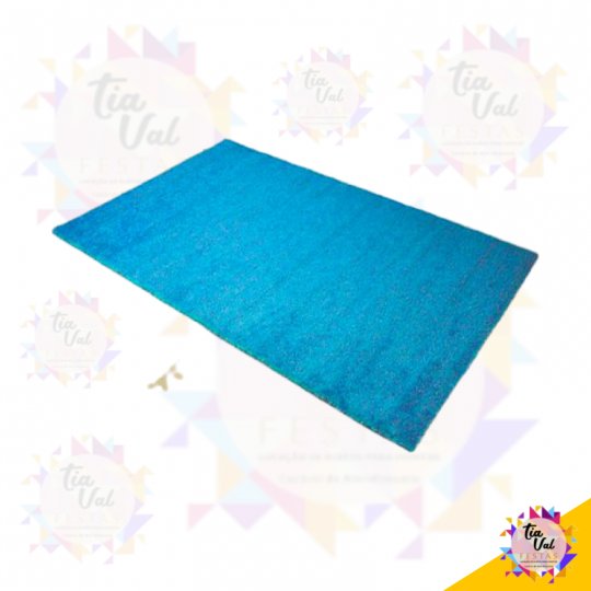 TAPETE PELUCIA RET AZUL CLARO 2,80 X 1,60M