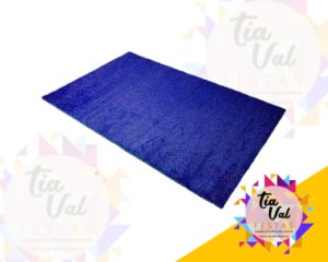 Foto de TAPETE PELUCIA RET AZUL ROYAL 2,80 X 1,6M