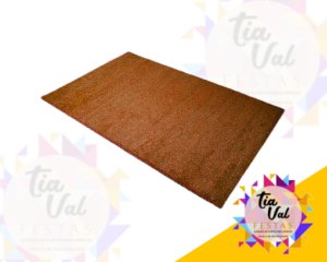 Foto de TAPETE PELUCIA RET MARROM 2,80M  X 1,60M