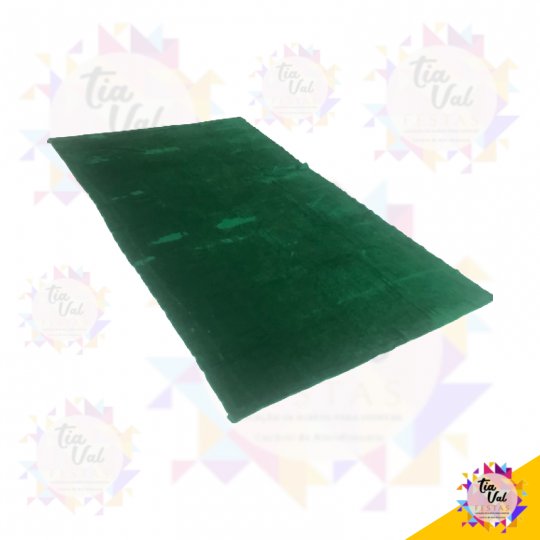 TAPETE PELUCIA RET VERDE BANDEIRA  2,80 X 1,60