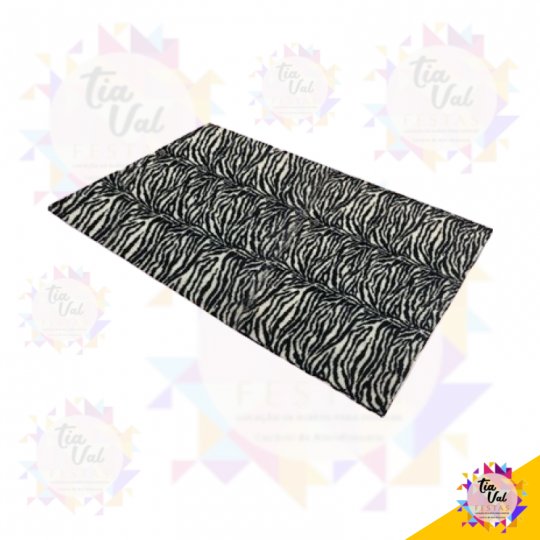 TAPETE PELUCIA RET ZEBRA 3 X 1,60M - SAFARI