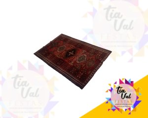 Foto de TAPETE VERMELHO COM PRETO 1,80 x 2,58