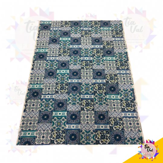 TECIDO AZULEIJO PORTUGUES