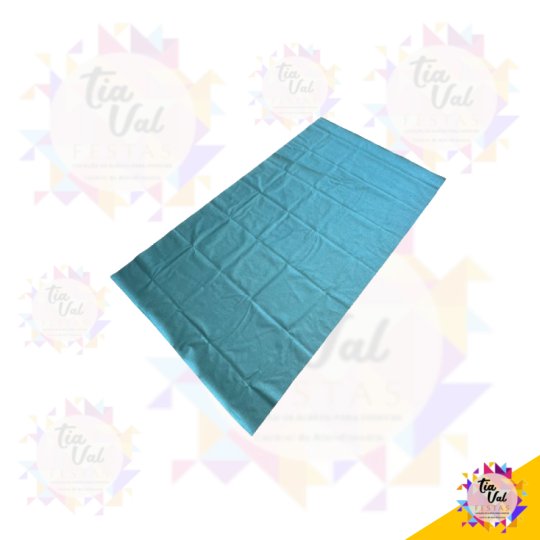 TECIDO COM GLITER - LONA - AZUL CLARO