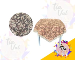 Foto de TOALHA ESTAMPADA COM FRANJA - 1,06 X 1,06