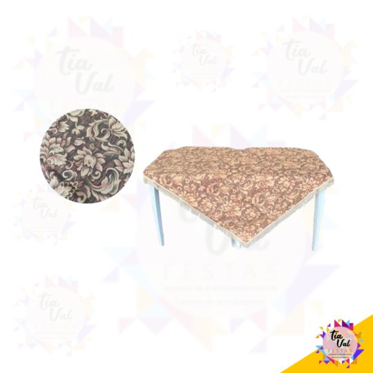 TOALHA ESTAMPADA COM FRANJA - 1,37 X 1,37