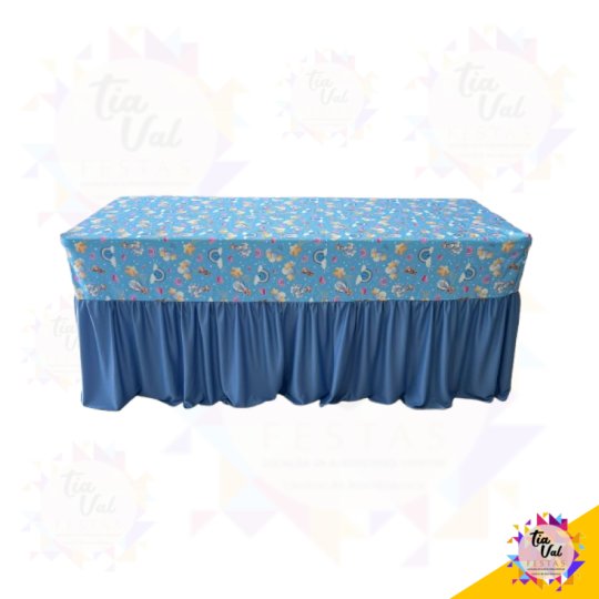 TOALHA FRANZIDA - AZUL URSO - 1,80M X 0,74 CM