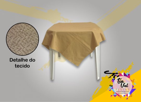 TOALHA QUADRADA DOURADO GROSSO FOSCO 1,20 M