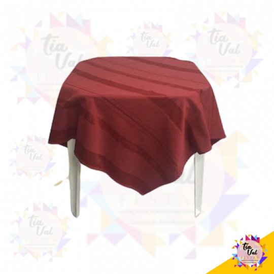 TOALHA QUADRADA VINHO 1,36 M (0261)