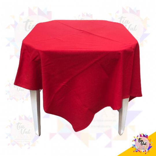 TOALHA QUADRADA 1,50M VERMELHA