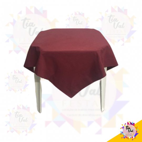 TOALHA QUADRADA VINHO 1,20 M (0345)