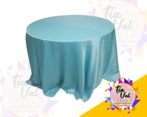 Foto de TOALHA LONGA GRANDE AZUL TIFFANY - CETIM 2,80M