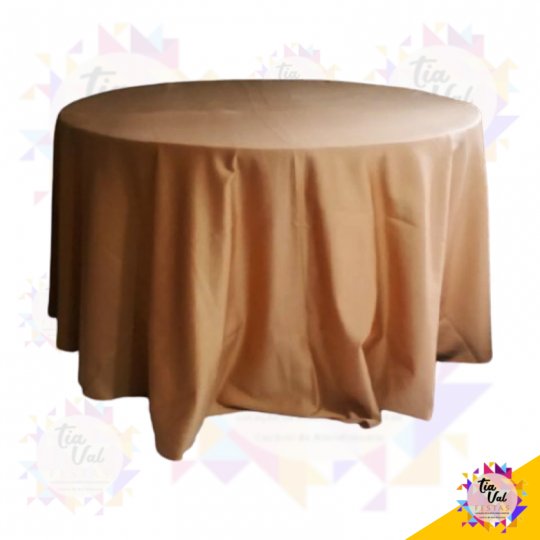 TOALHA REDONDA GRANDE DOCE DE LEITE
