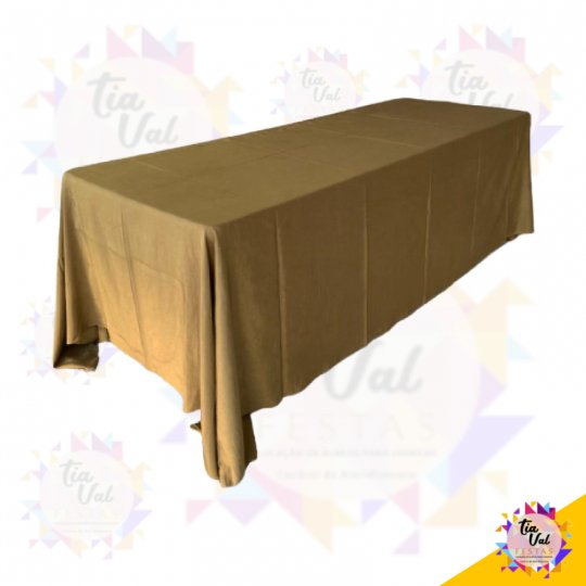 TOALHA RETANGULAR DOURADA OURO VELHO -TAFETA 3,50M