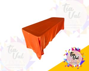 Foto de Toalha retangular laranja cetim