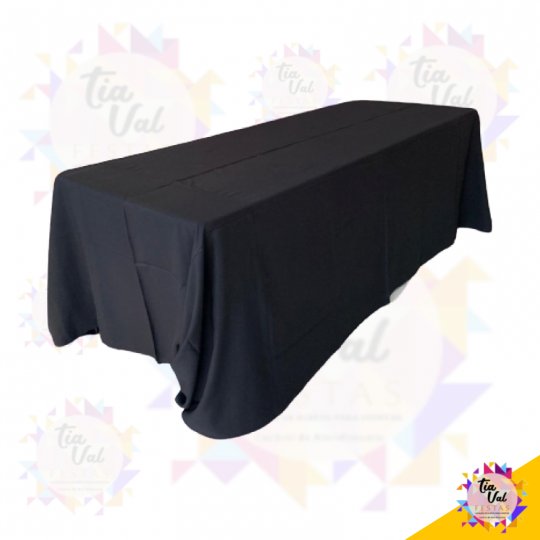 TOALHA RETANGULAR PRETA - OXFORD 3,50M