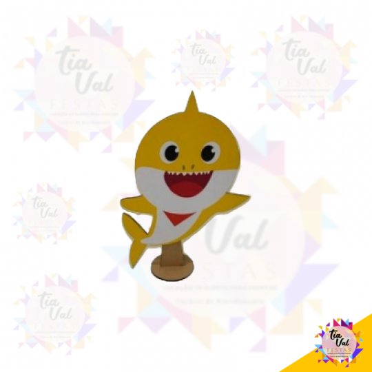 BABY SHARK  AMARELO - MDF