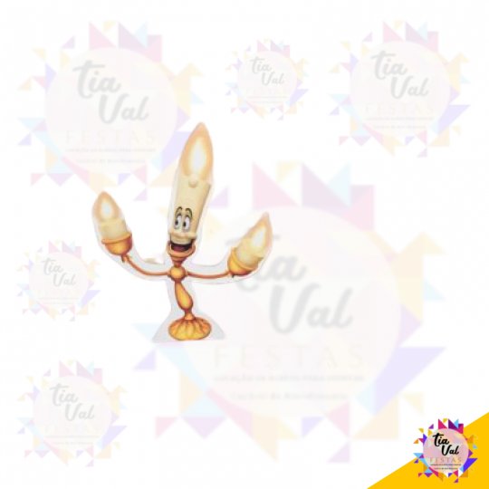 CANDELABRO PP - BELA E A FERA - PVC