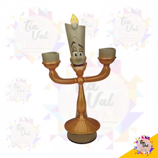 CASTIÇAL LUMIERE - BELA E A FERA - MDF 70 X 40