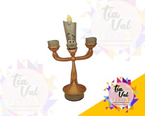 Foto de CASTIÇAL LUMIERE - BELA E A FERA - MDF 70 x 40