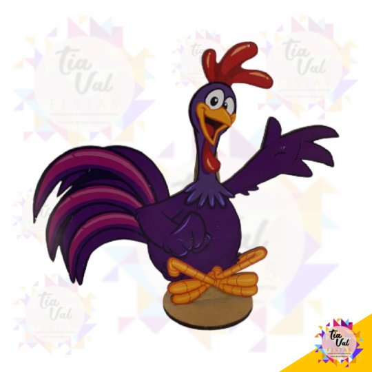 GALO CARIJO MEDIO - GALINHA PINTADINHA - MDF