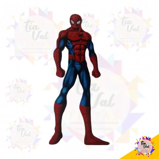 FIGURA HOMEM ARANHA - MDF - SUPER HEROIS S/ PÉ