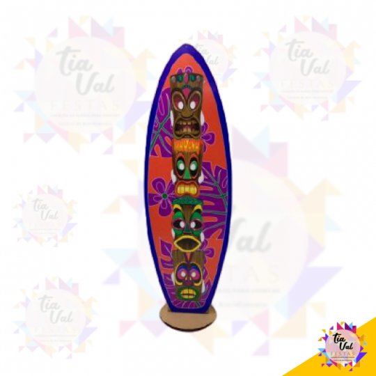 PRANCHA CARANCA  - VERMELHO/ROXO - MDF - GRANDE