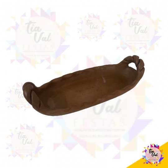 TRAVESSA OVAL BARRO 37 X 17 - FEIJOADA