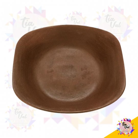 TRAVESSA BARRO RETANGULAR RASA - PEQUENA - FEIJOADA