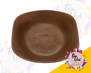 Foto de TRAVESSA BARRO RETANGULAR RASA - PEQUENA - FEIJOADA