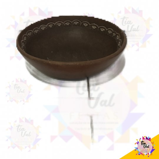TRAVESSA DE BARRO RENDADA REDONDA FUNDA G - FEIJOADA