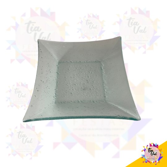 TRAVESSA DE VIDRO QUADRADA FUNDA M