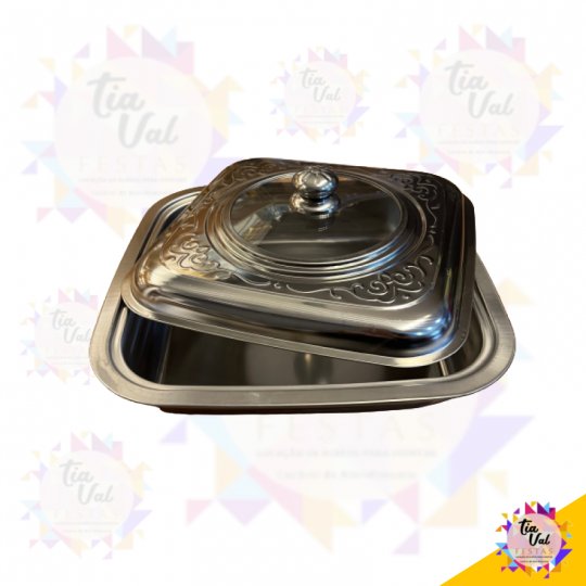 TRAVESSA METAL QUADRADA C/ TAMPA 34 X 34