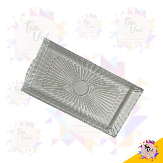 TRAVESSA RETANGULAR VIDRO 34 X 18 CM