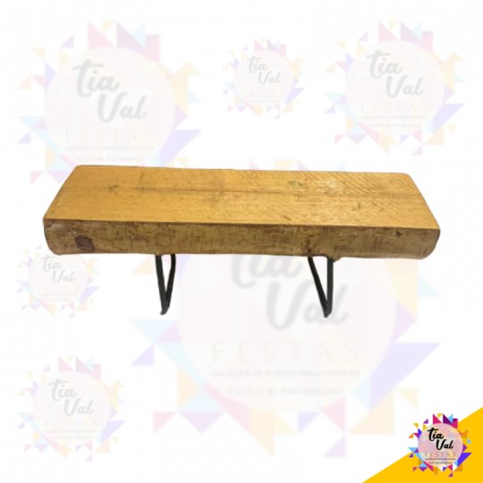 TRONCO RETANGULAR COM PE DE FERRO PP 7 CM ALT X X 25 CM COMP