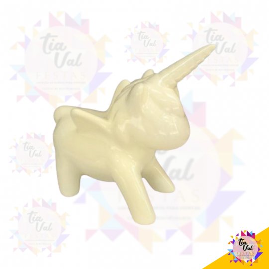 UNICORNIO AMARELO BEBE DE PORCELANA