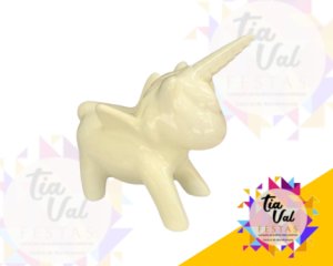 Foto de UNICORNIO AMARELO BEBE DE PORCELANA