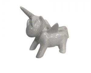 Foto de UNICORNIO BRANCO DE PORCELANA