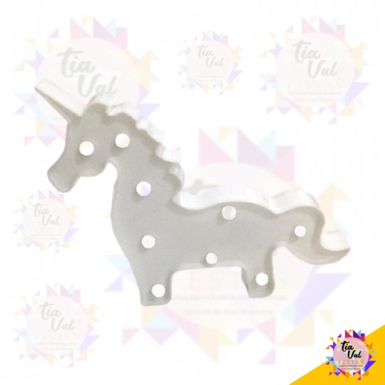 UNICORNIO BRANCO ILUMINADO