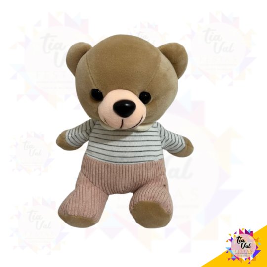 URSINHO PELUCIA MARRON C/ ROSA - CHA BABY