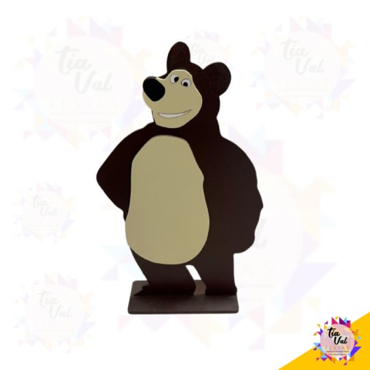 URSO  MASHA E URSO MDF 17 X 30 CM