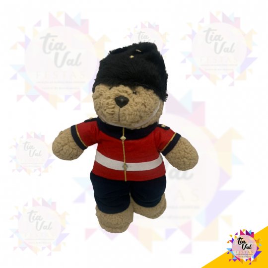 URSO PELUCIA SOLDADO DE CHUMBO - GRANDE - LONDRES