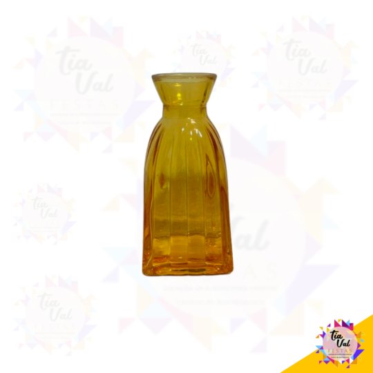 VASINHO VIDRO AMARELO 6X6X11CM