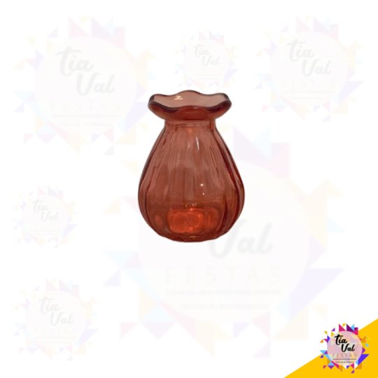 VASINHO VIDRO VERMELHO 7X7X8