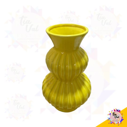 VASO AMARELO - 34 CM