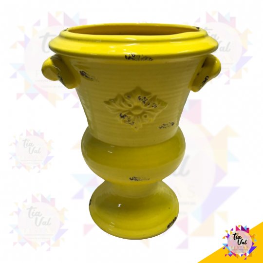 VASO AMARELO C/ ALÇA G