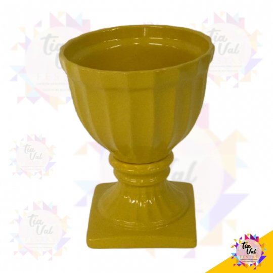 VASO AMARELO CANELADO (PEQUENO)