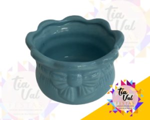 Foto de VASO AZUL CLARO CACHEPOT LAÇO MEDIO (porcelana)