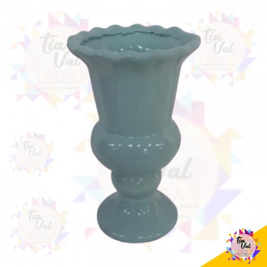 VASO AZUL CLARO CARRETEL MEDIO (PORCELANA)